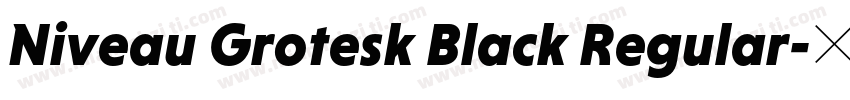 Niveau Grotesk Black Regular字体转换